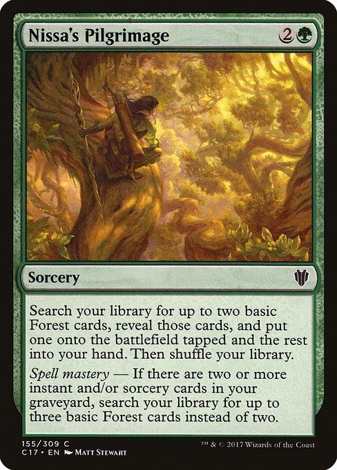 Nissa's Pilgrimage [Commander 2017 - 155]