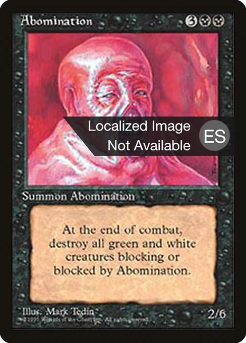 Abomination [Fourth Edition Foreign Black Border - 117]