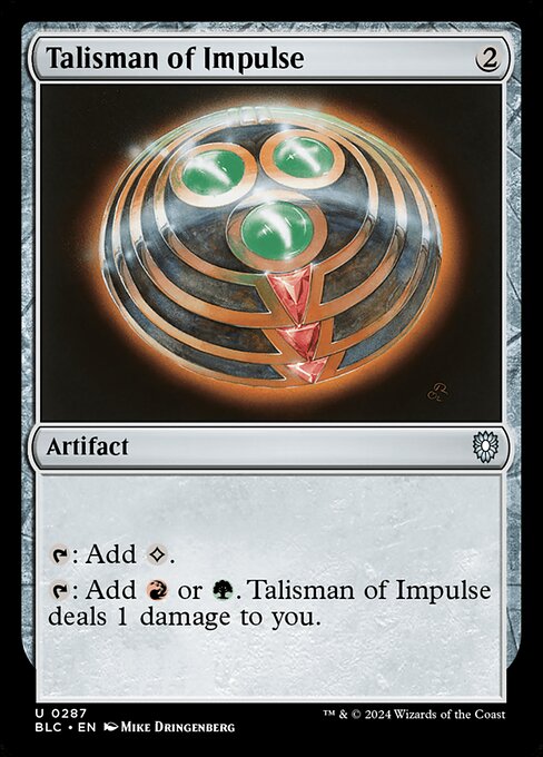 Talisman of Impulse [Bloomburrow Commander - 287]