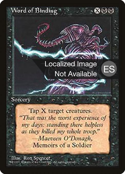 Word of Binding [Fourth Edition Foreign Black Border - 172]