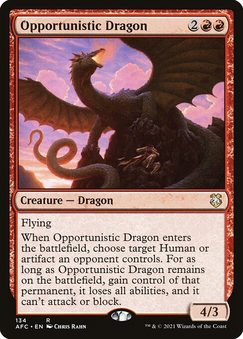 Opportunistic Dragon [Forgotten Realms Commander - 134]
