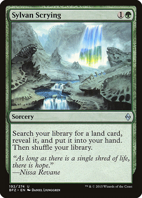 Sylvan Scrying [Battle for Zendikar - 192]