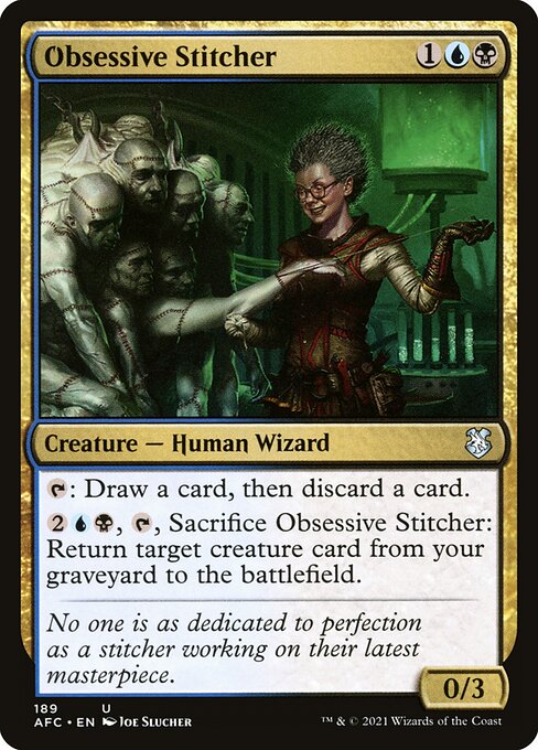 Obsessive Stitcher [Forgotten Realms Commander - 189]
