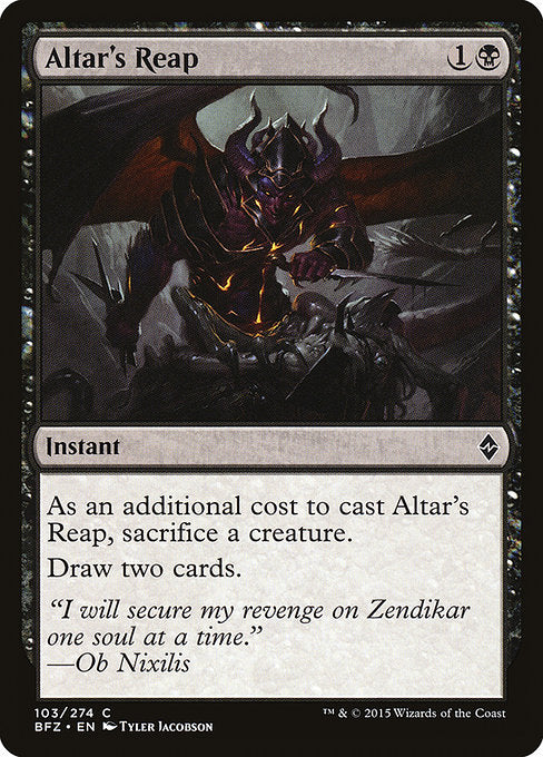 Altar's Reap [Battle for Zendikar - 103]