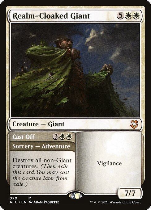 Realm-Cloaked Giant // Cast Off [Forgotten Realms Commander - 70]