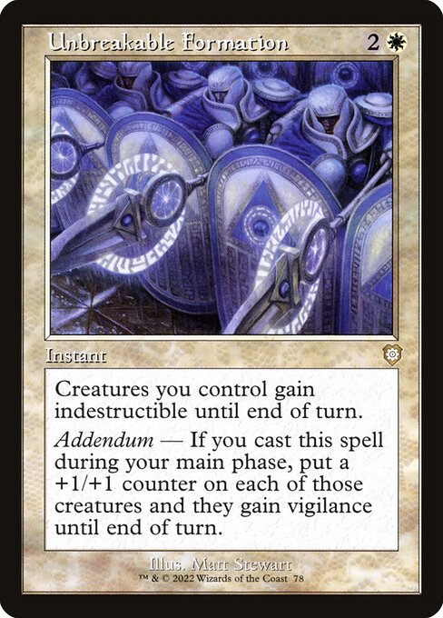 Unbreakable Formation [The Brothers' War Commander - 78]