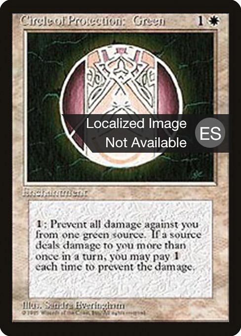 Circle of Protection: Green [Fourth Edition Foreign Black Border - 16]