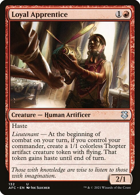 Loyal Apprentice [Forgotten Realms Commander - 132]