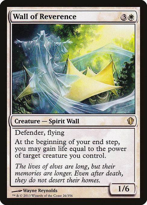 Wall of Reverence [Commander 2013 - 26]