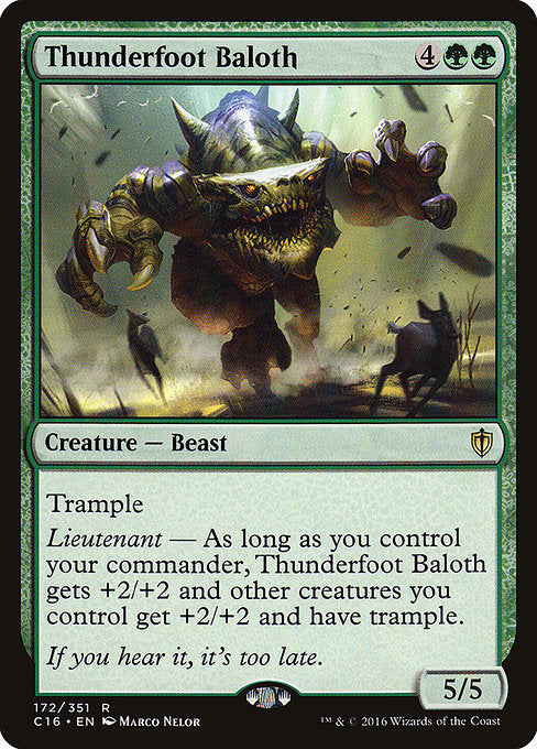 Thunderfoot Baloth [Commander 2016 - 172]