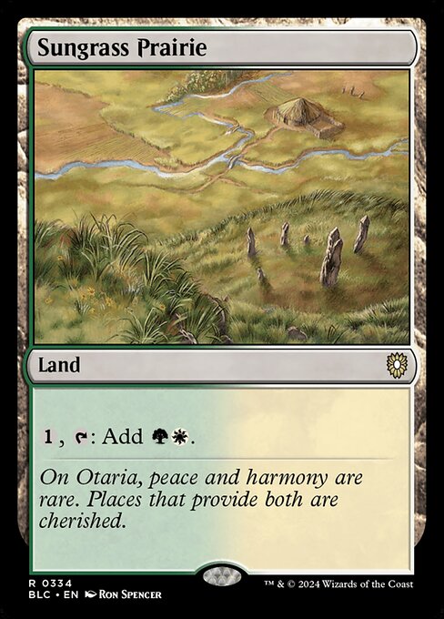 Sungrass Prairie [Bloomburrow Commander - 334]