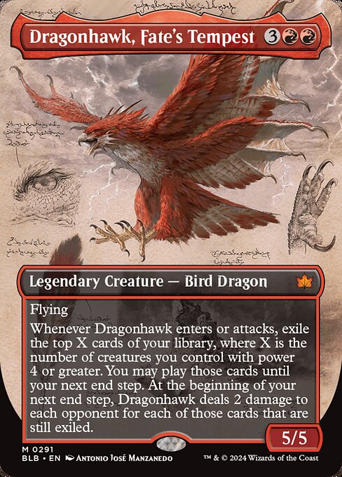 Dragonhawk, Fate's Tempest [Bloomburrow - 291]