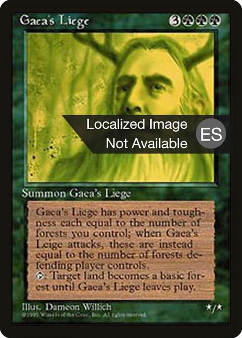Gaea's Liege [Fourth Edition Foreign Black Border - 247]