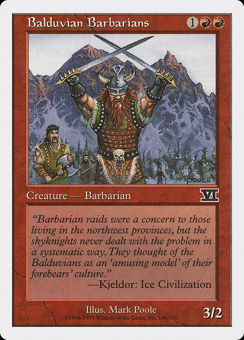 Balduvian Barbarians [Classic Sixth Edition - 166]