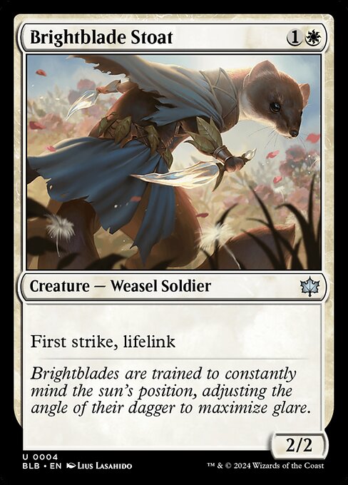 Brightblade Stoat [Bloomburrow - 4]
