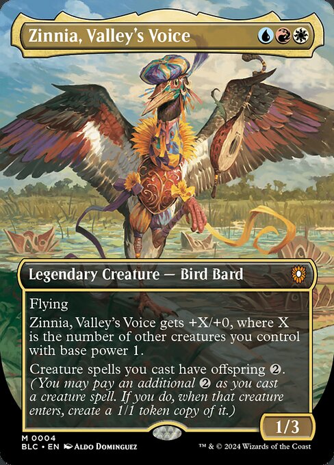 Zinnia, Valley's Voice [Bloomburrow Commander - 4]