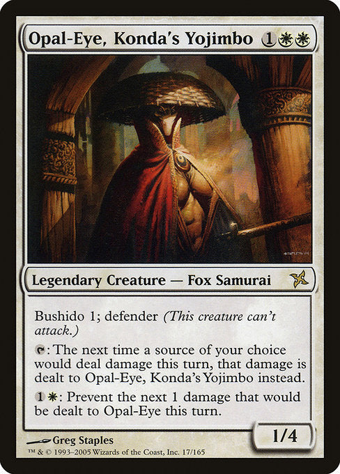 Opal-Eye, Konda's Yojimbo [Betrayers of Kamigawa - 17]