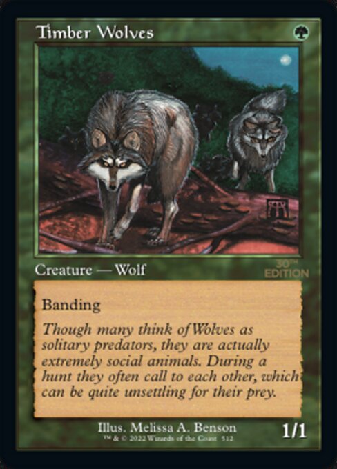 Timber Wolves [30th Anniversary Edition - 512]