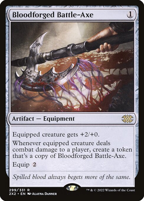 Bloodforged Battle-Axe [Double Masters 2022 - 299]