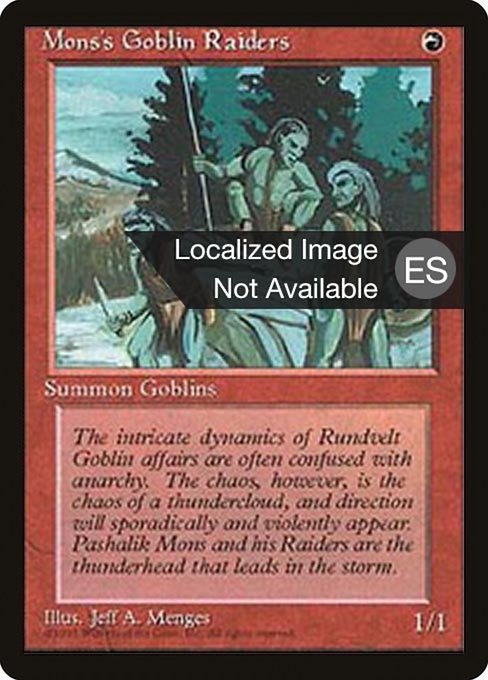 Mons's Goblin Raiders [Fourth Edition Foreign Black Border - 213]