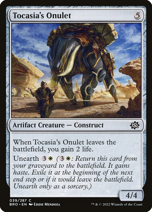 Tocasia's Onulet [The Brothers' War - 39]