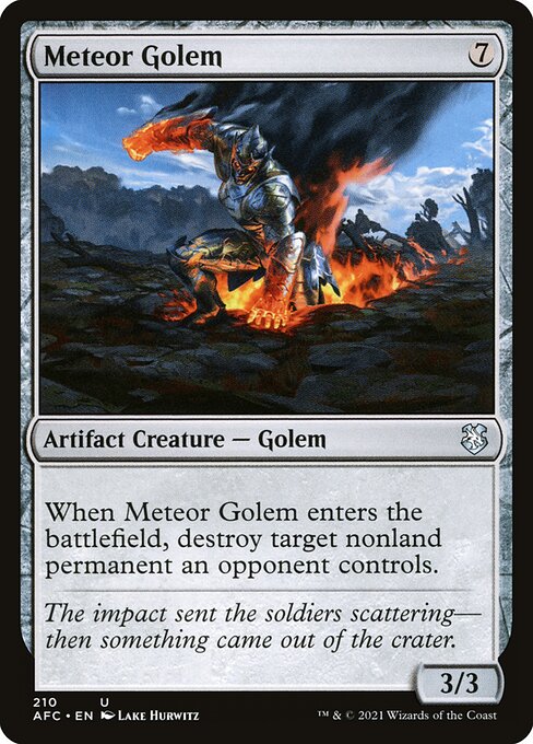 Meteor Golem [Forgotten Realms Commander - 210]