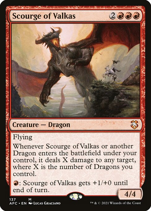 Scourge of Valkas [Forgotten Realms Commander - 137]