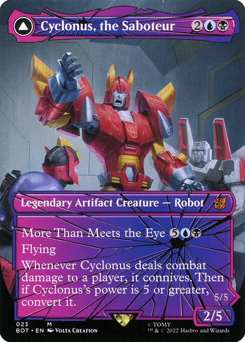 Cyclonus, the Saboteur // Cyclonus, Cybertronian Fighter [Transformers - 23]