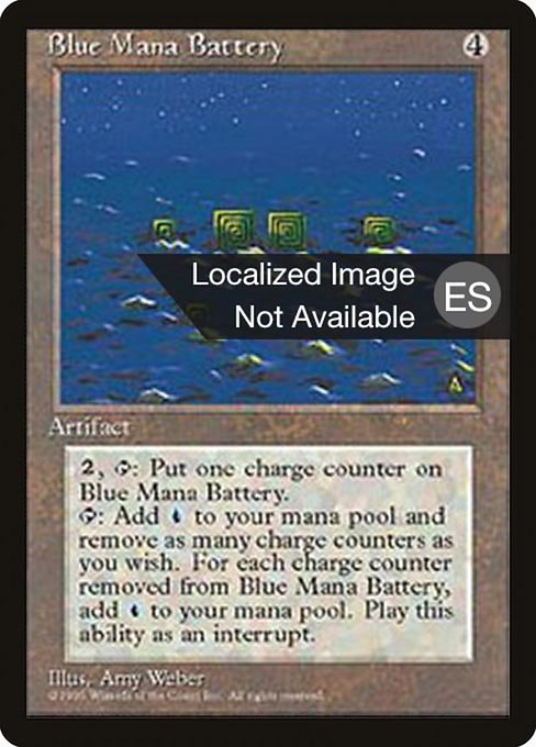 Blue Mana Battery [Fourth Edition Foreign Black Border - 300]