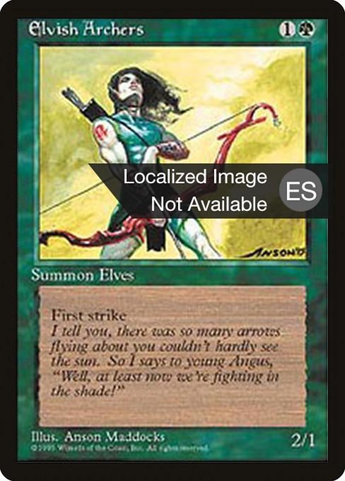 Elvish Archers [Fourth Edition Foreign Black Border - 243]