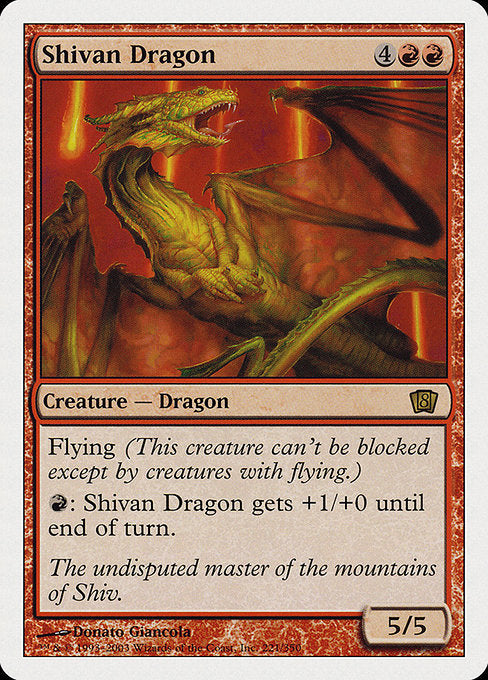 Shivan Dragon [Eighth Edition - 221]