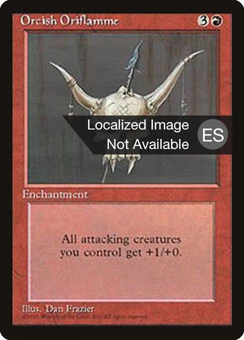 Orcish Oriflamme [Fourth Edition Foreign Black Border - 215]