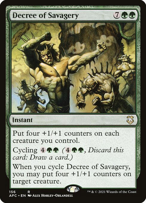 Decree of Savagery [Forgotten Realms Commander - 156]