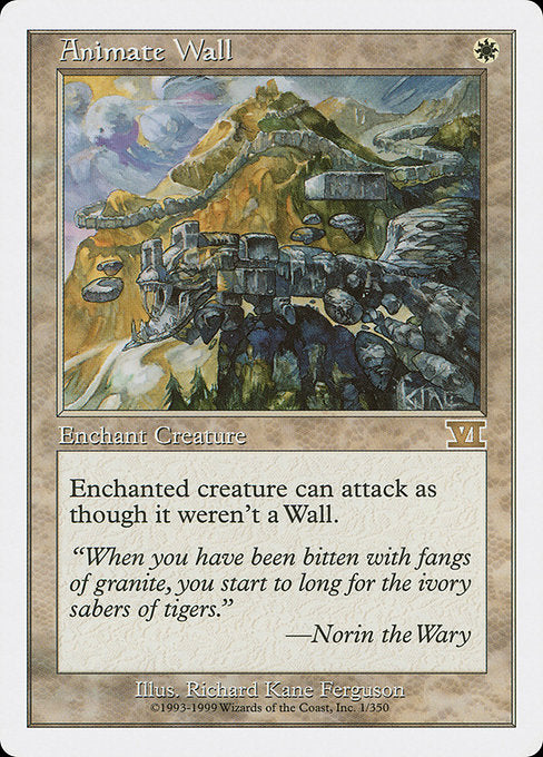 Animate Wall [Classic Sixth Edition - 1]
