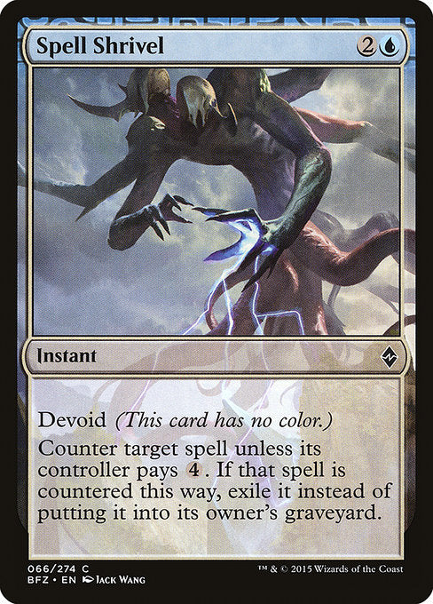 Spell Shrivel [Battle for Zendikar - 66]