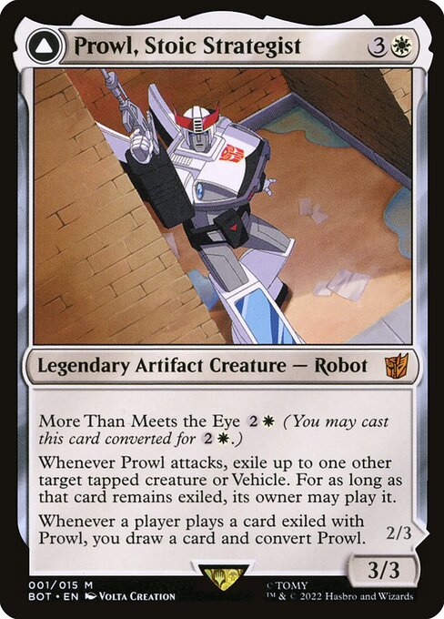Prowl, Stoic Strategist // Prowl, Pursuit Vehicle [Transformers - 1]
