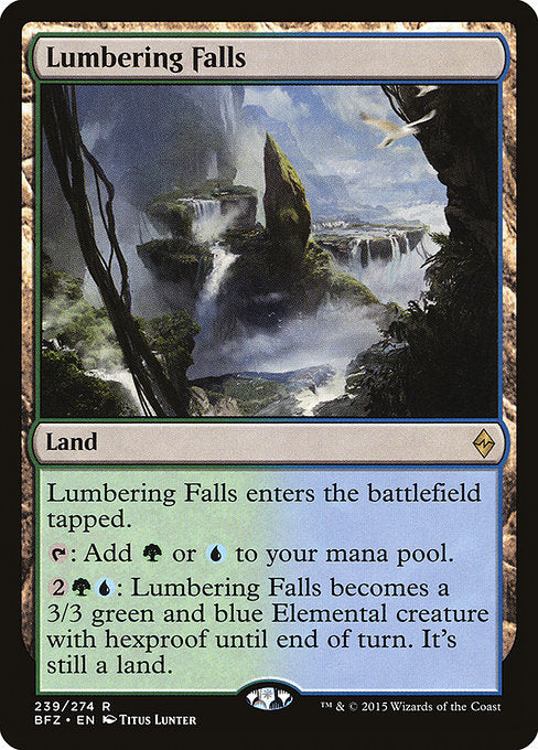 Lumbering Falls [Battle for Zendikar - 239]