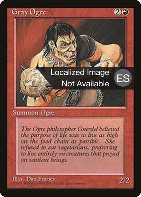 Gray Ogre [Fourth Edition Foreign Black Border - 200]