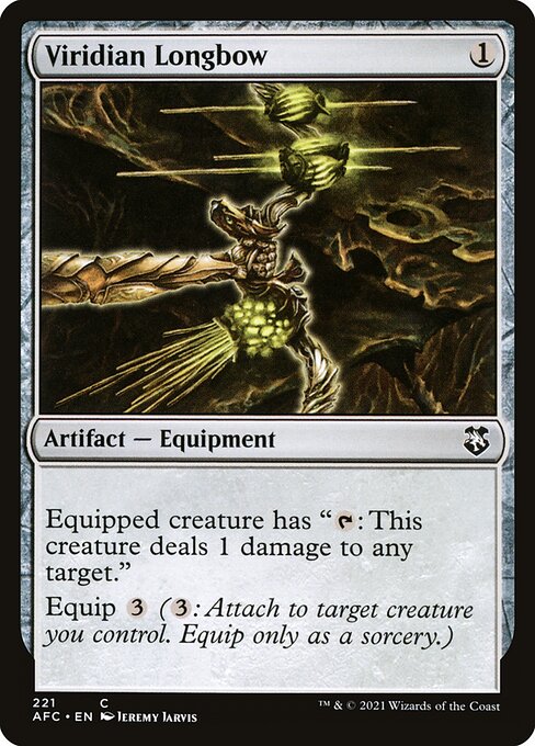 Viridian Longbow [Forgotten Realms Commander - 221]