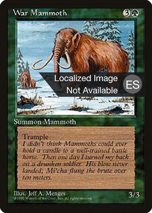 War Mammoth [Fourth Edition Foreign Black Border - 286]