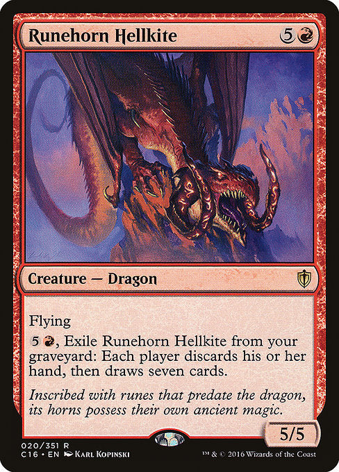 Runehorn Hellkite [Commander 2016 - 20]