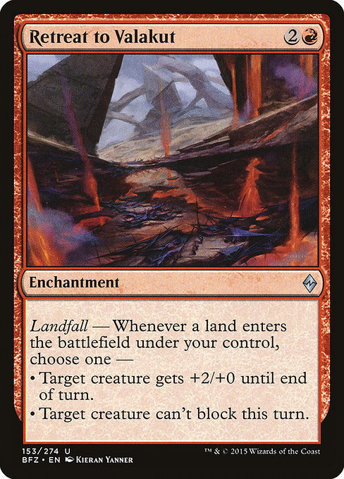 Retreat to Valakut [Battle for Zendikar - 153]