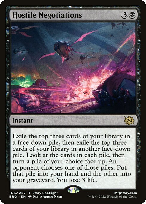 Hostile Negotiations [The Brothers' War - 105]