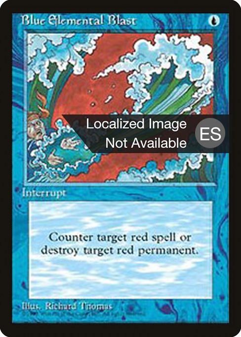 Blue Elemental Blast [Fourth Edition Foreign Black Border - 63]