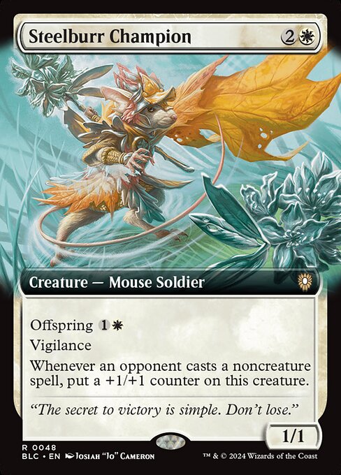 Steelburr Champion [Bloomburrow Commander - 48]