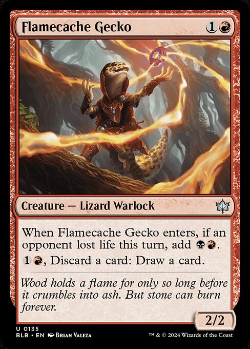 Flamecache Gecko [Bloomburrow - 135]