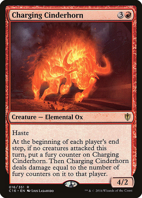 Charging Cinderhorn [Commander 2016 - 16]